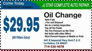 JJ Star Complete Station Oil Coupon