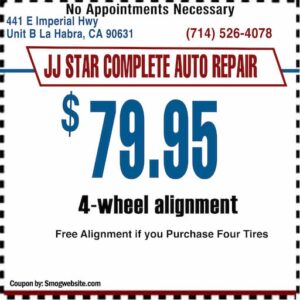4-wheel alignment Coupon La Habra